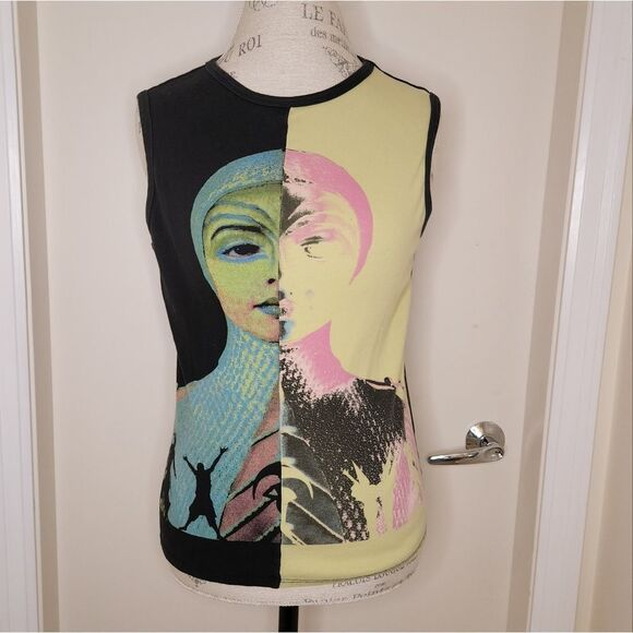 Vintage Y2K graphic Pop Art tank top - Picture 1 of 9